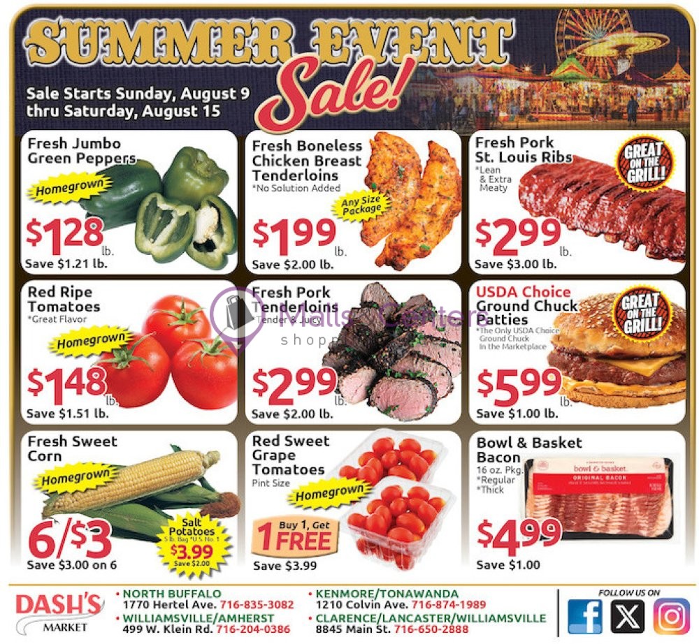 Weekly ad for Dash's Market valid: 08/09/2026 - 08/15/2026, page 1