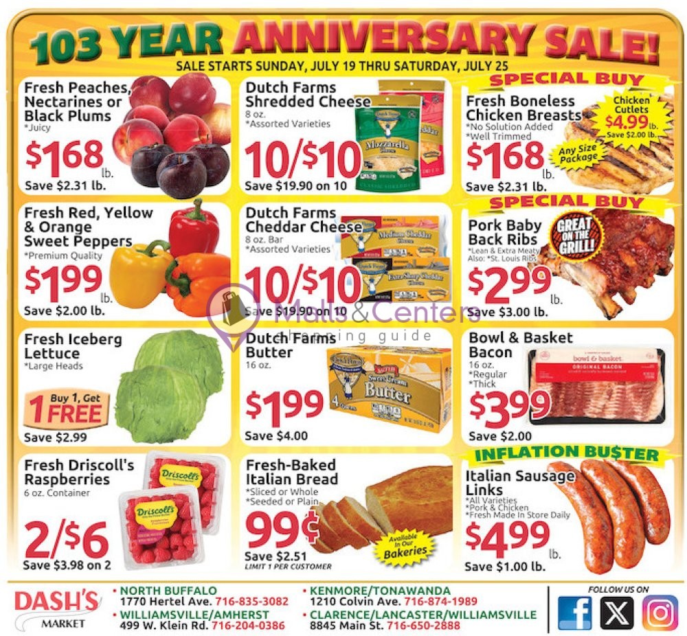 Weekly ad for Dash's Market valid: 07/19/2026 - 07/25/2026, page 1