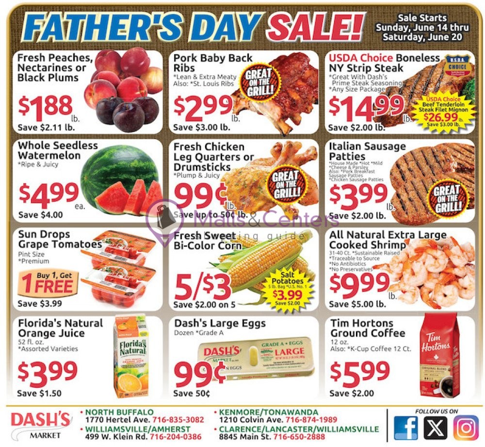 Weekly ad for Dash's Market valid: 06/14/2026 - 06/20/2026, page 1