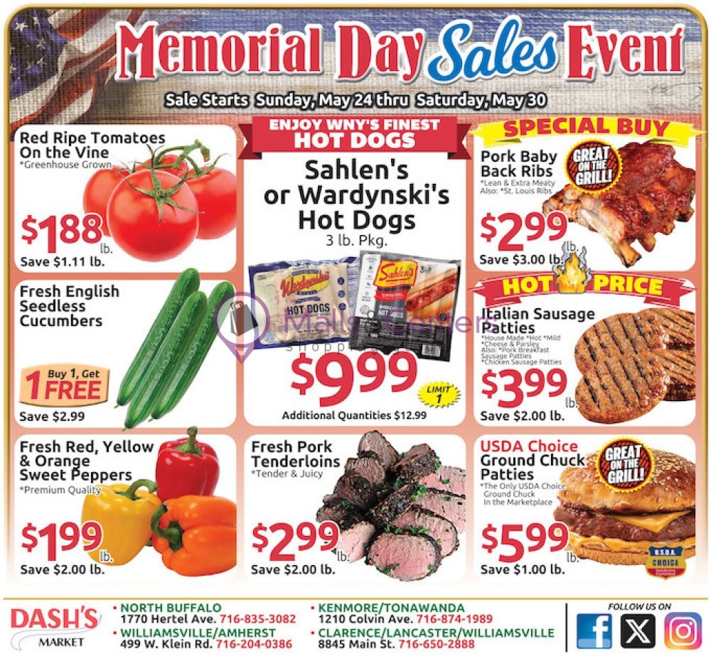 Weekly ad for Dash's Market valid: 05/24/2026 - 05/30/2026, page 1