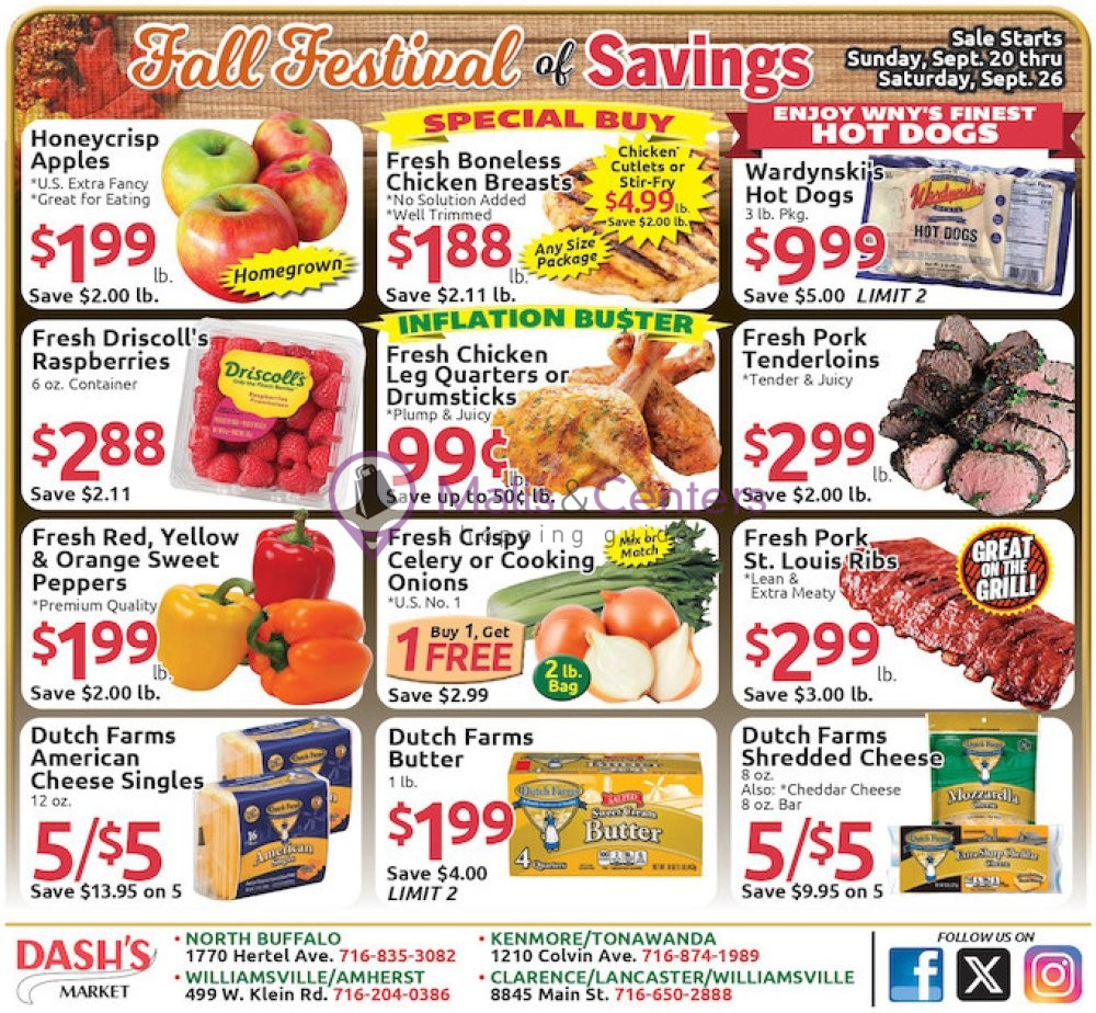 Weekly ad for Dash's Market valid: 09/20/2026 - 09/26/2026, page 1