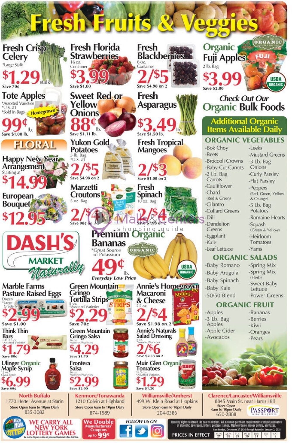 Dash's Market Weekly ad valid from 12/27/2020 to 01/02/2021 MallsCenters