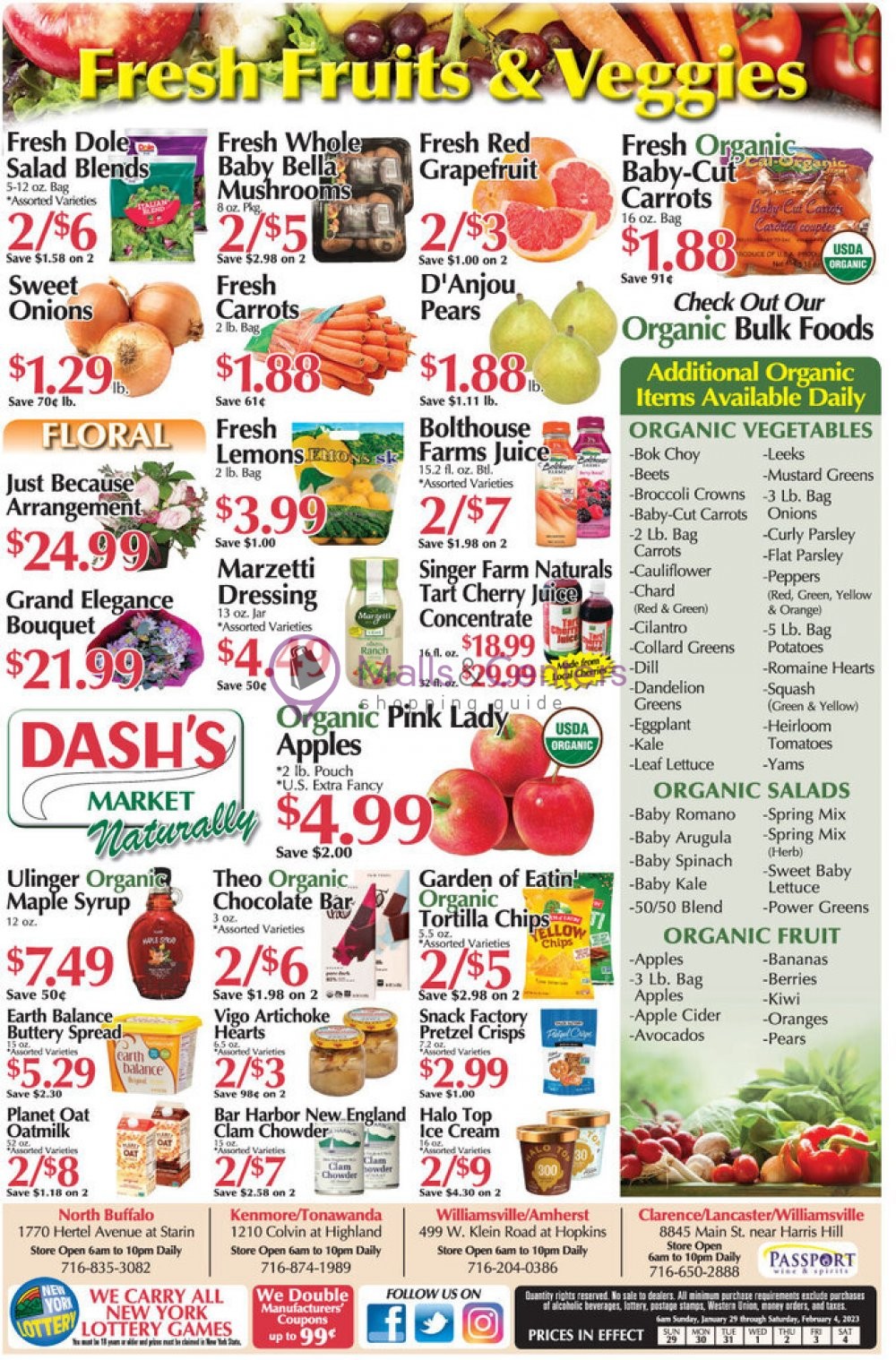 Dash's Market Weekly ad valid from 01/29/2023 to 02/04/2023 MallsCenters