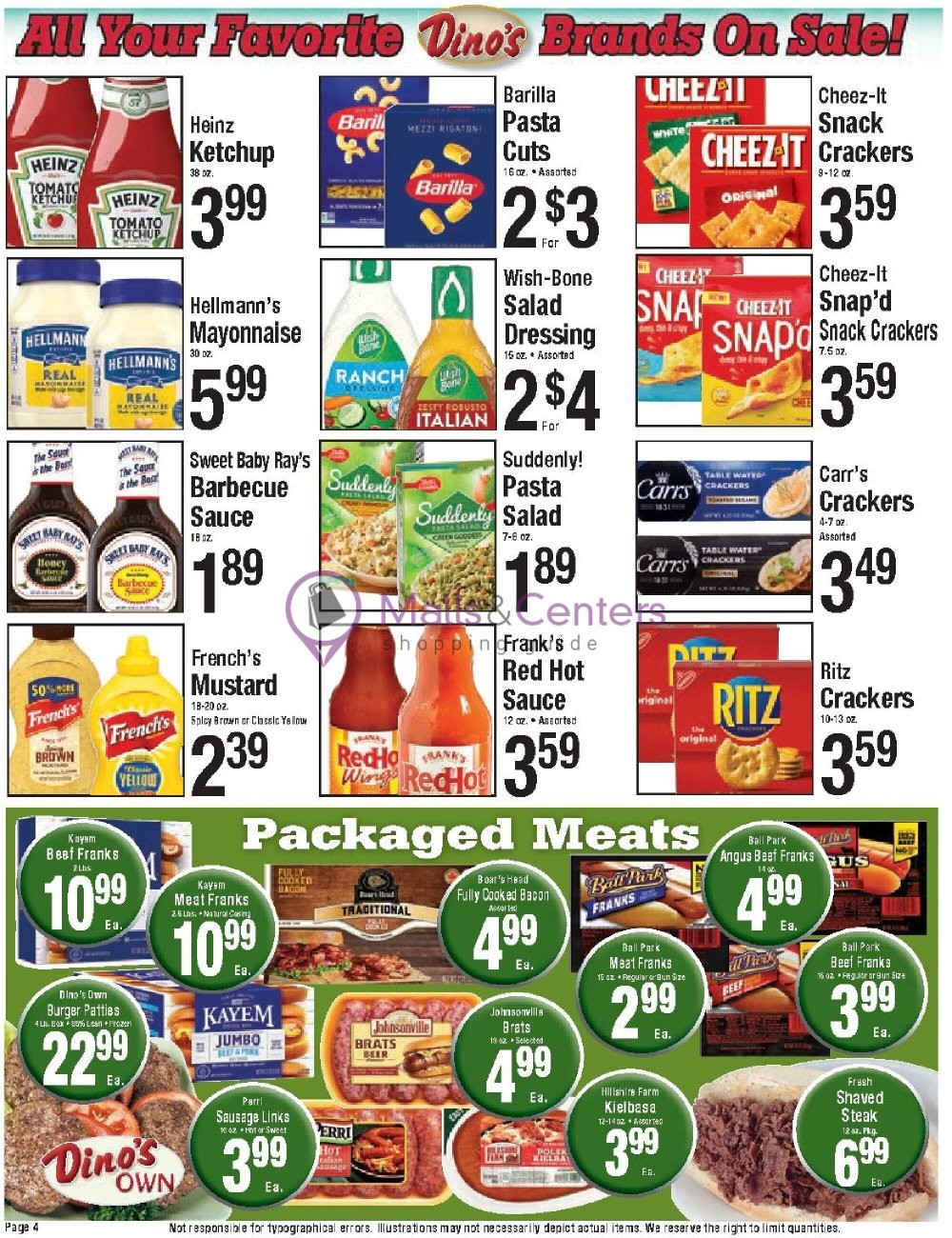 Weekly ad for Dino's Park & Shop valid: 06/27/2024 - 07/10/2024, page 4