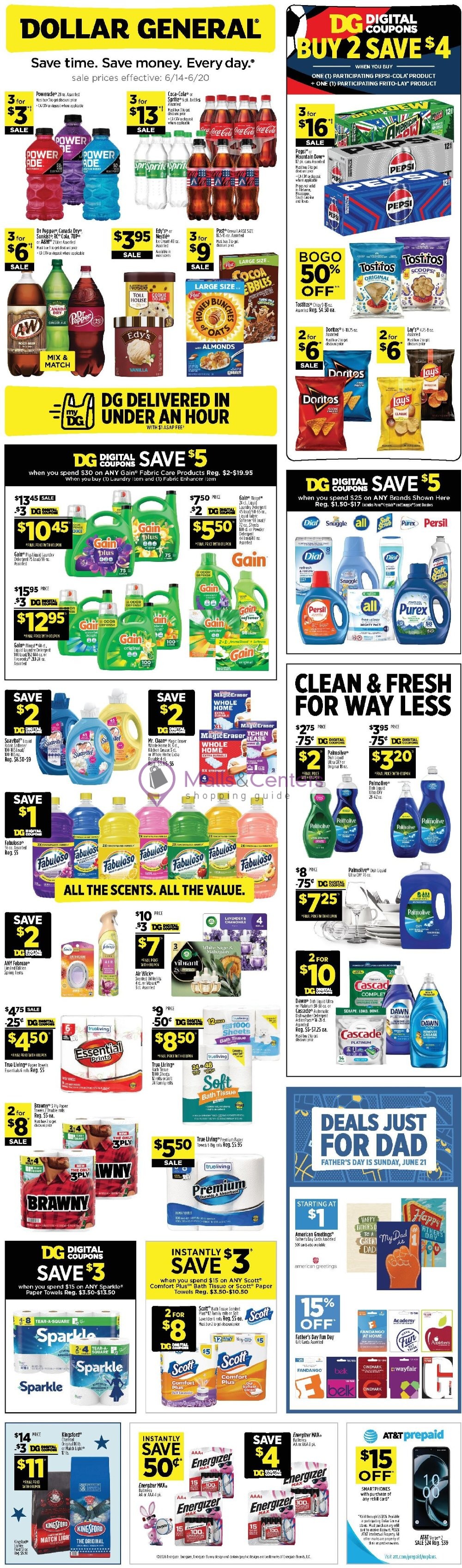 Weekly ad for Dollar General valid: 06/14/2026 - 06/20/2026, page 1