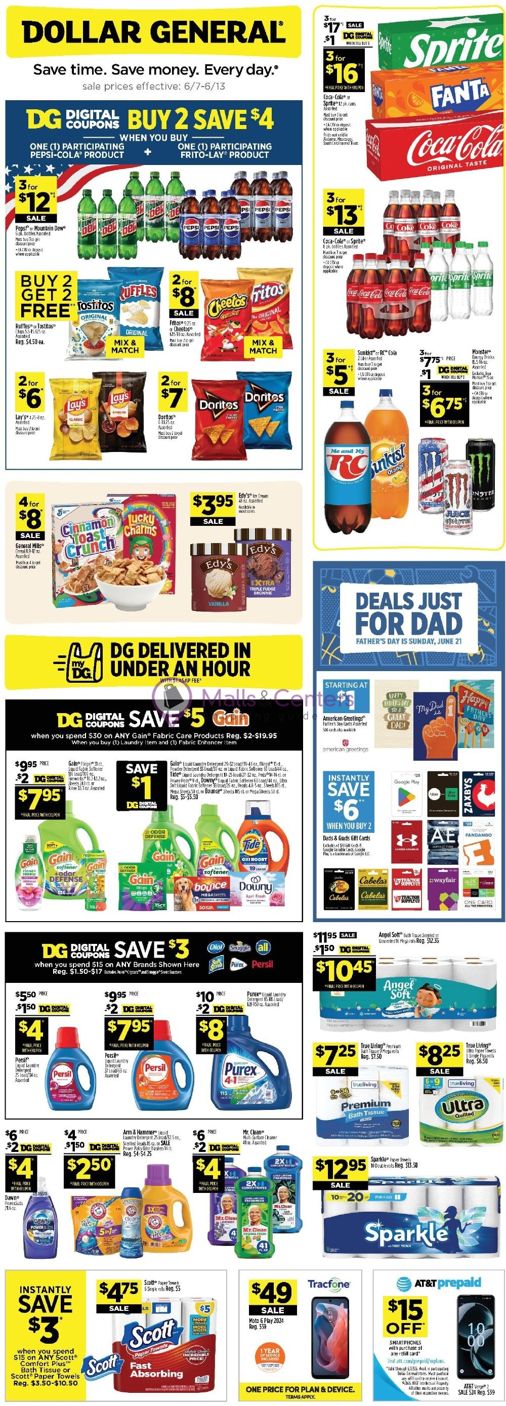 Weekly ad for Dollar General valid: 06/07/2026 - 06/13/2026, page 1