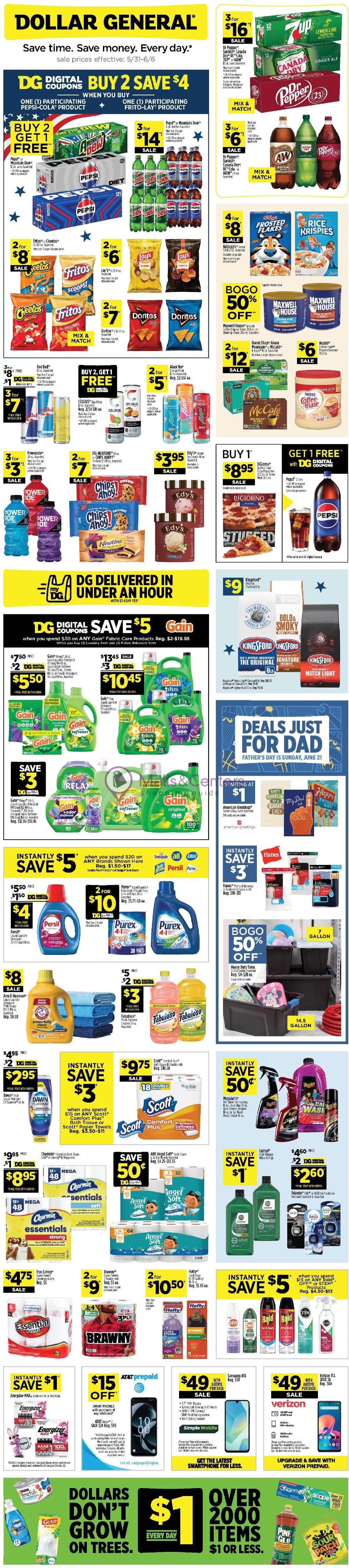 Weekly ad for Dollar General valid: 05/31/2026 - 06/06/2026, page 1