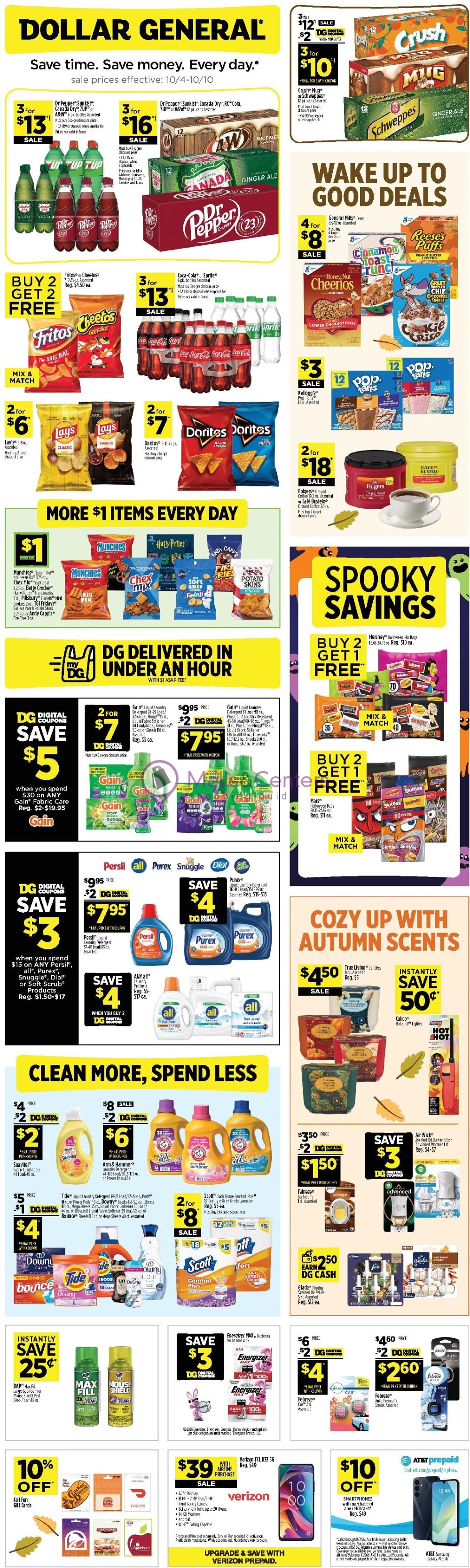 Weekly ad for Dollar General valid: 10/04/2026 - 10/10/2026, page 1