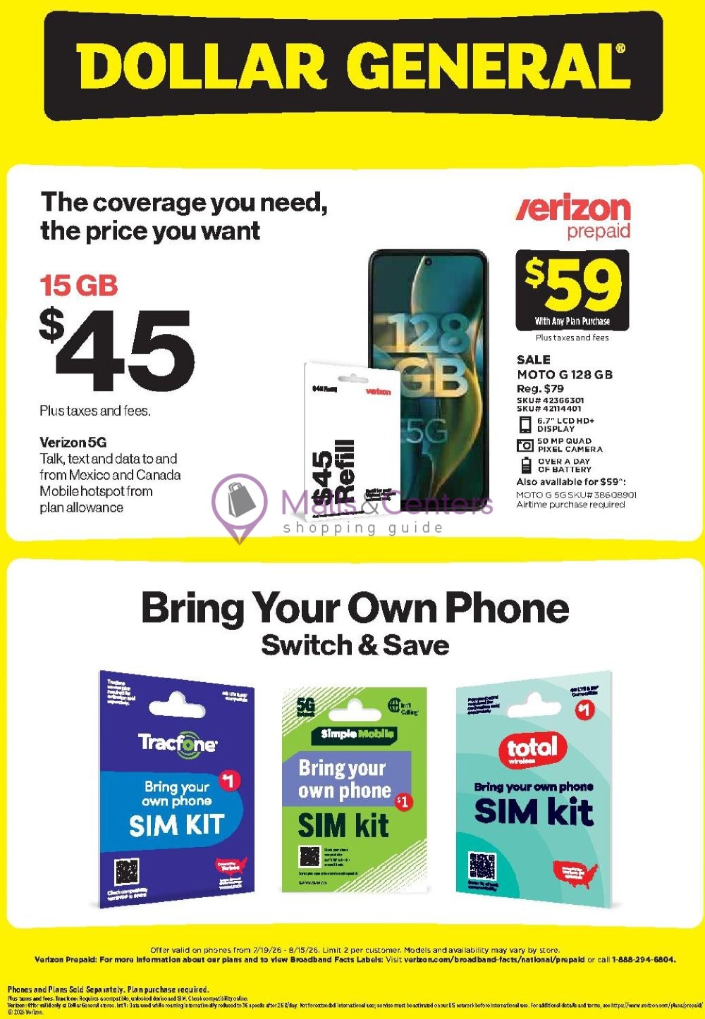Weekly ad for Dollar General valid: 07/19/2026 - 08/15/2026, page 2
