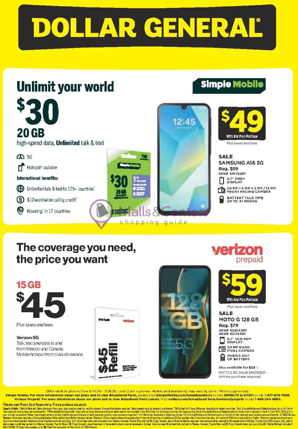 Weekly ad for Dollar General valid: 06/14/2026 - 07/18/2026, page 2