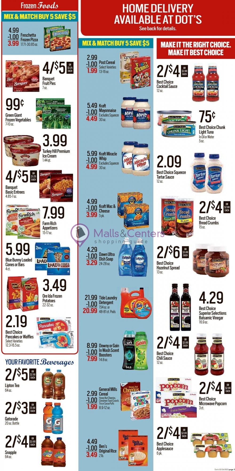 Dot's Market Weekly ad valid from 02/27/2023 to 03/05/2023 MallsCenters