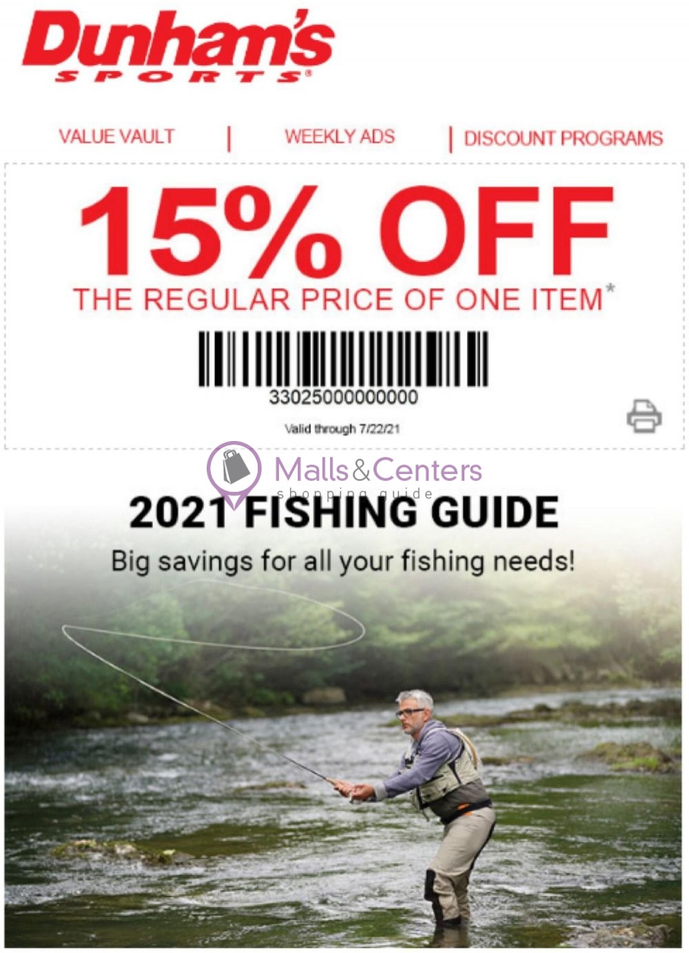 Dunham's Sports Weekly Ad sales & flyers specials MallsCenters