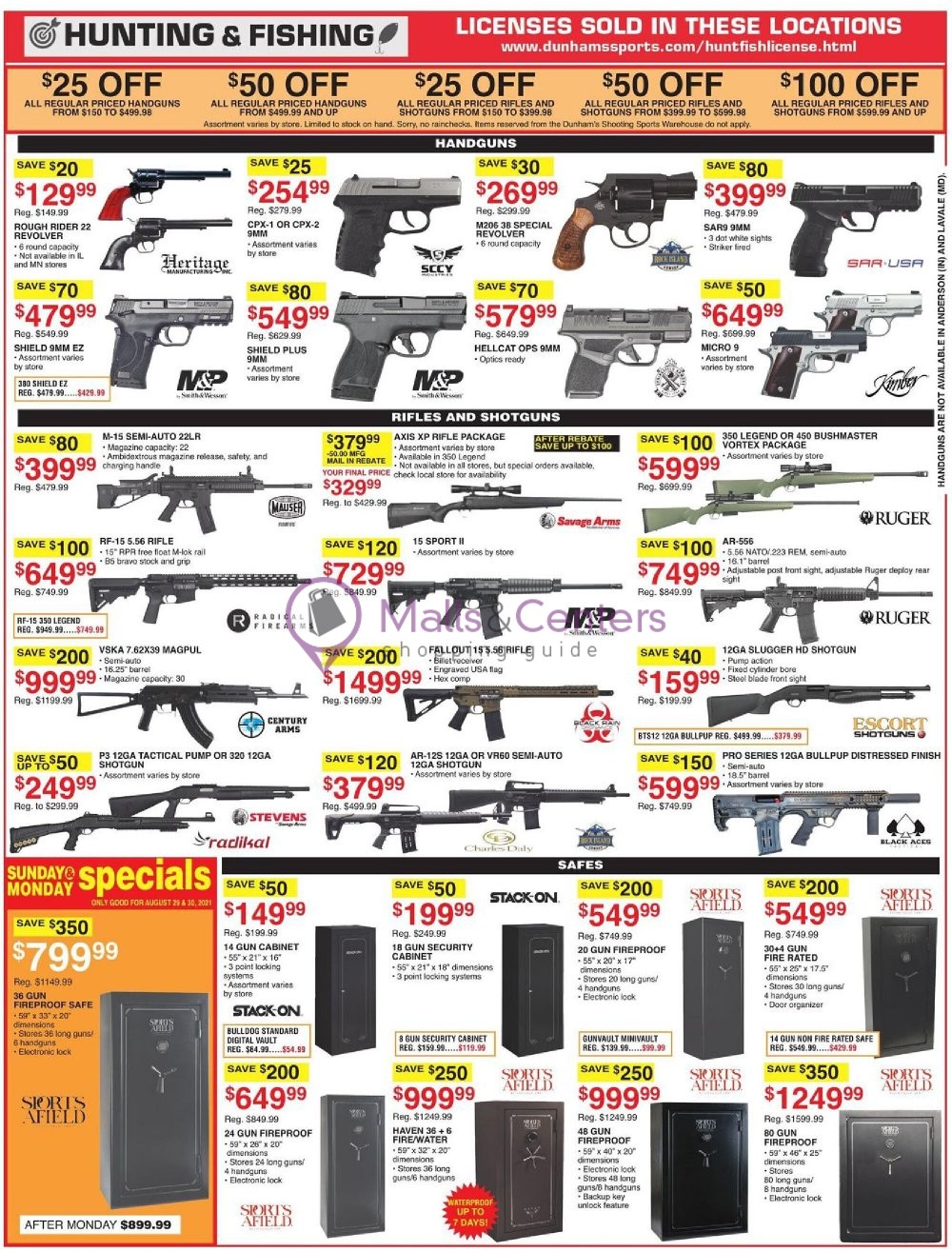 Dunham's Sports Weekly Ad sales & flyers specials MallsCenters