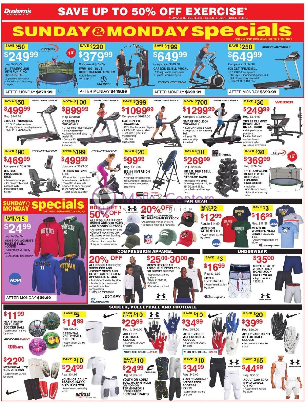 Dunham's Sports Weekly Ad sales & flyers specials MallsCenters