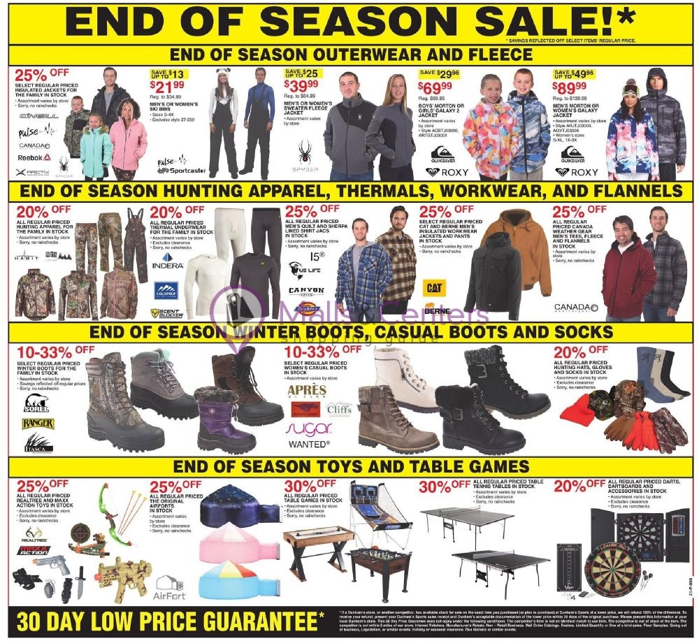Dunham's Sports Weekly Ad sales & flyers specials MallsCenters