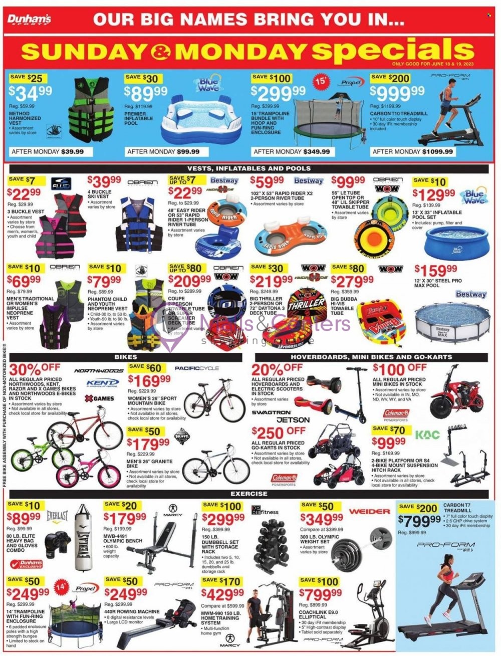 Dunham's Sports Weekly ad valid from 06/17/2023 to 06/22/2023
