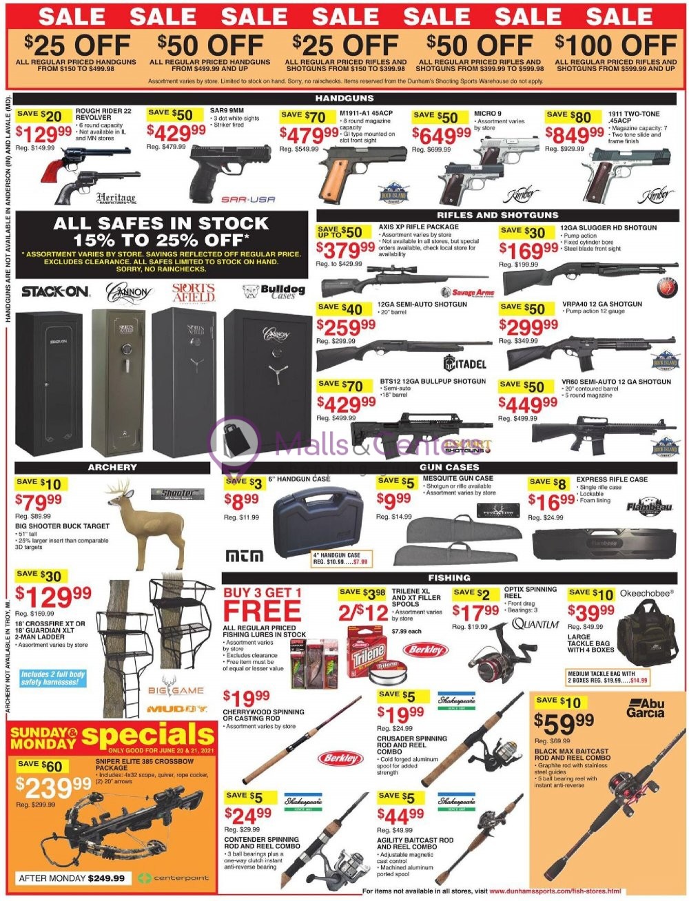 Dunham's Sports Weekly Ad sales & flyers specials MallsCenters