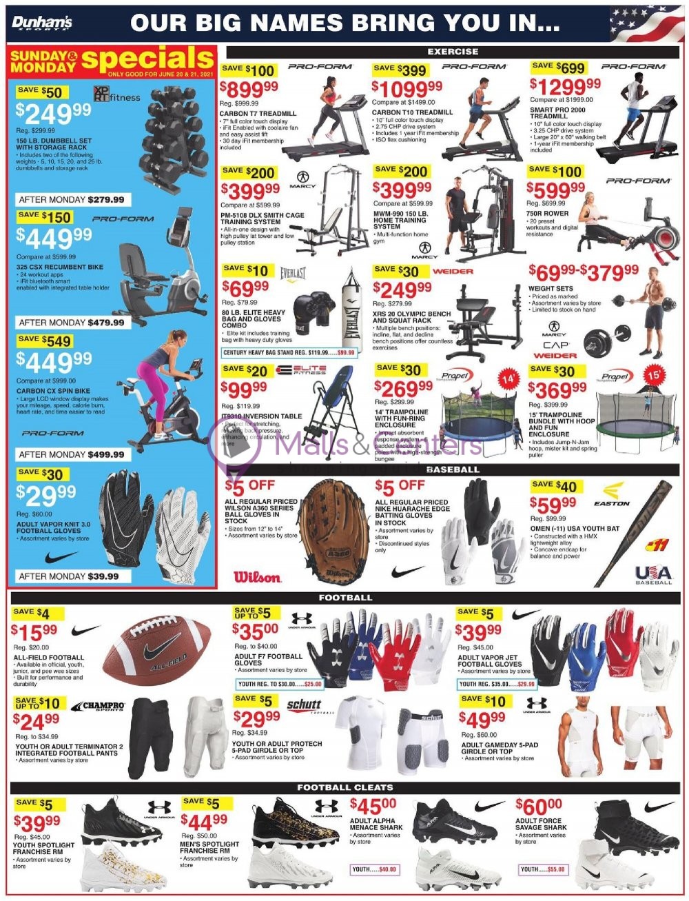Dunham's Sports Weekly Ad sales & flyers specials MallsCenters