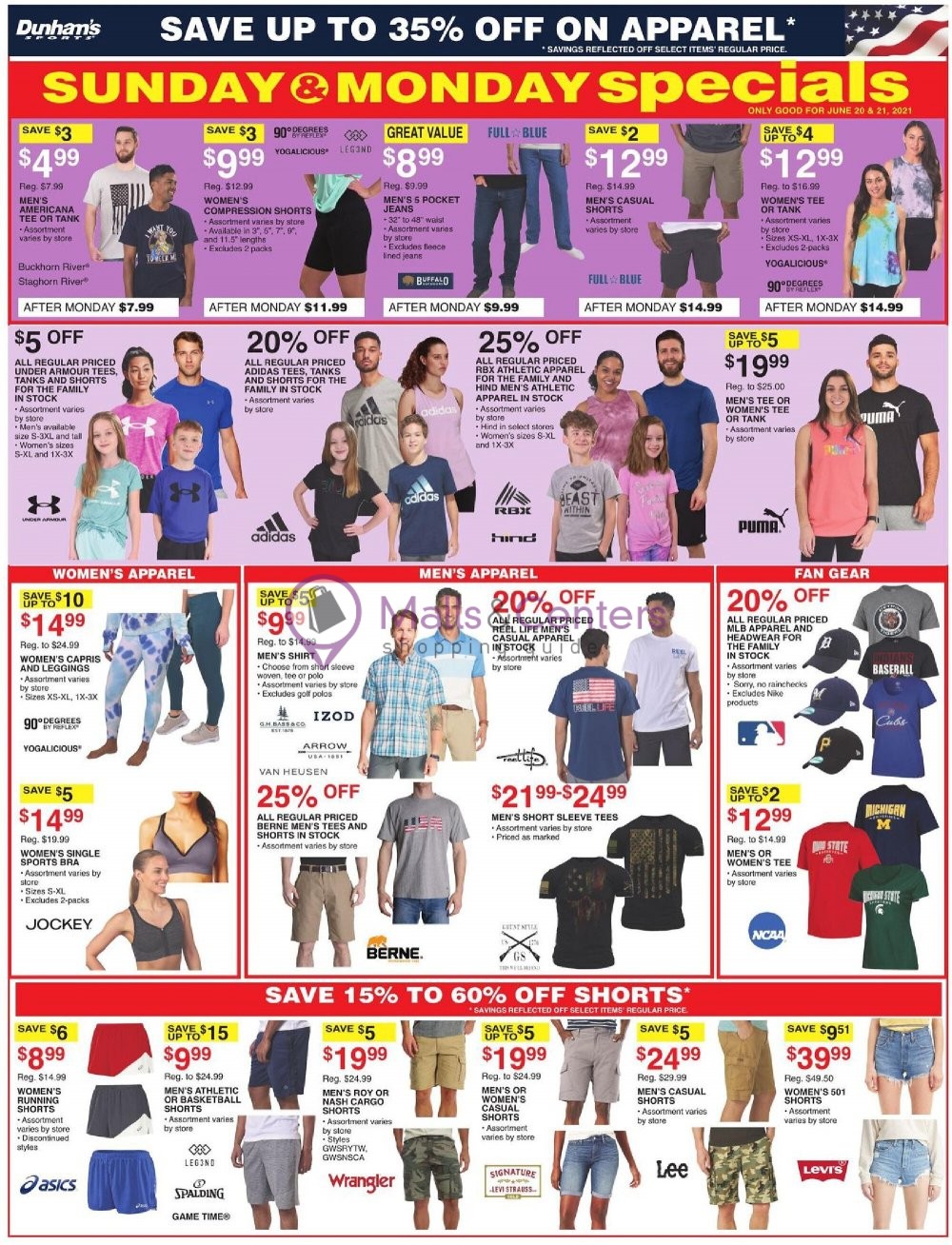 Dunham's Sports Weekly Ad sales & flyers specials MallsCenters