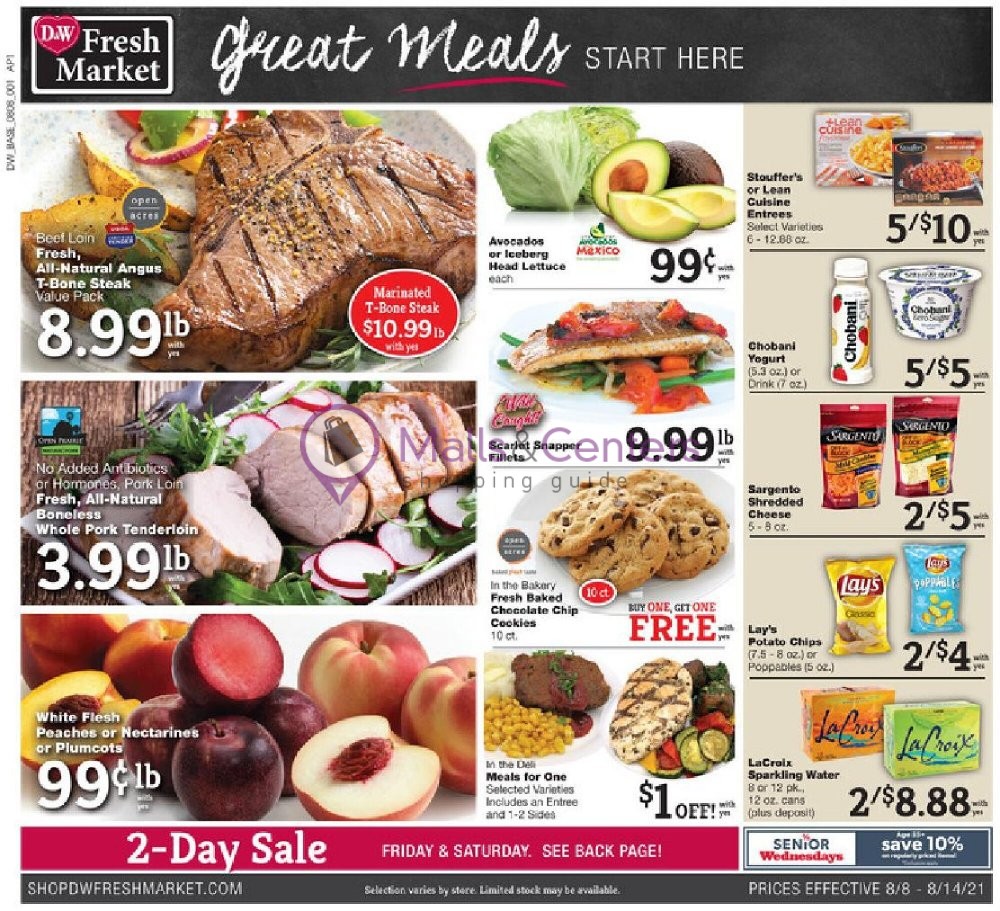 D&W Fresh Market Weekly ad valid from 08/08/2021 to 08/14/2021 MallsCenters