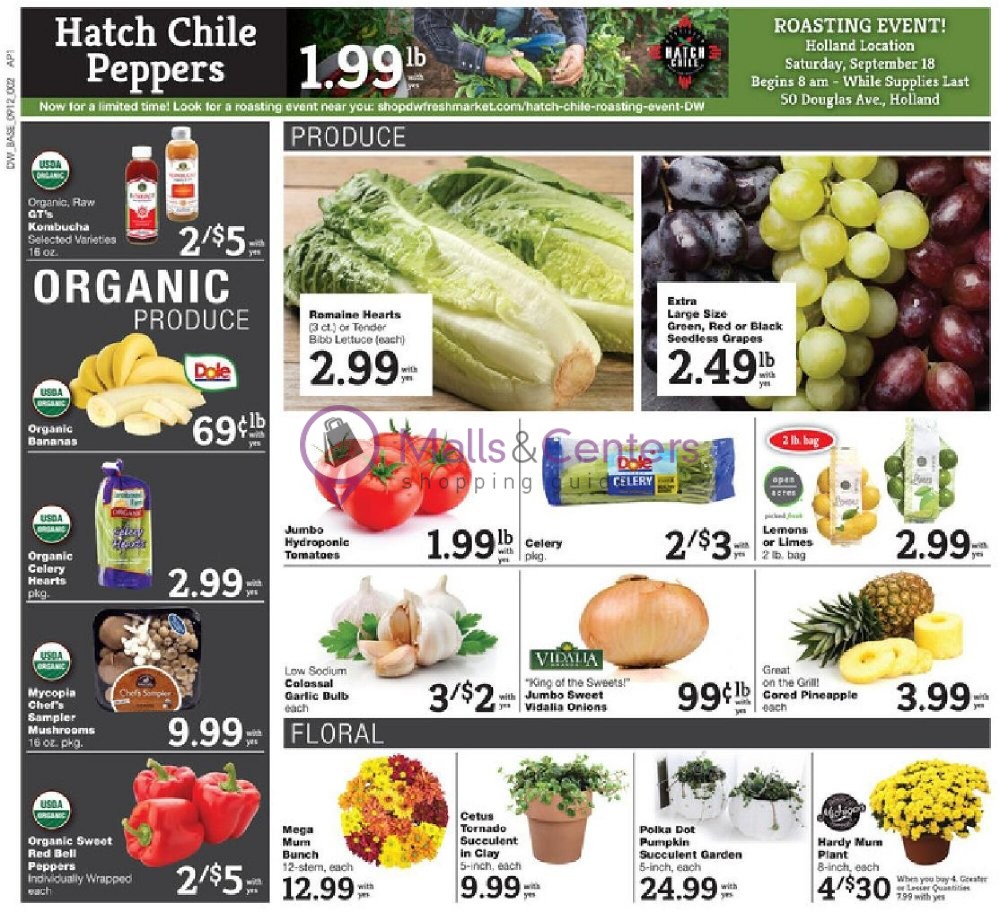 D&W Fresh Market Weekly Ad sales & flyers specials MallsCenters