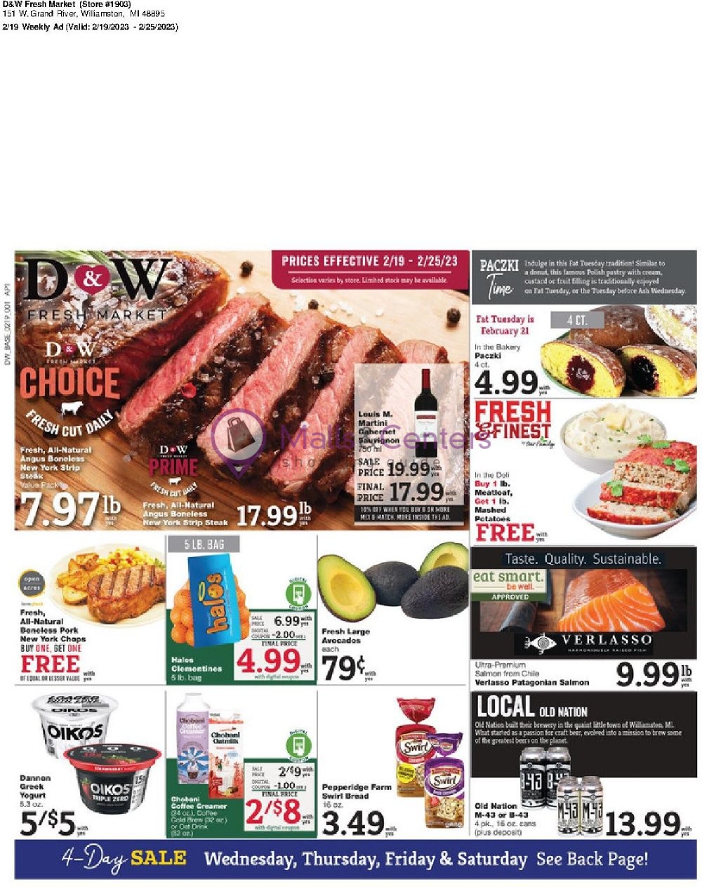 D&W Fresh Market Weekly ad valid from 02/19/2023 to 02/25/2023 MallsCenters