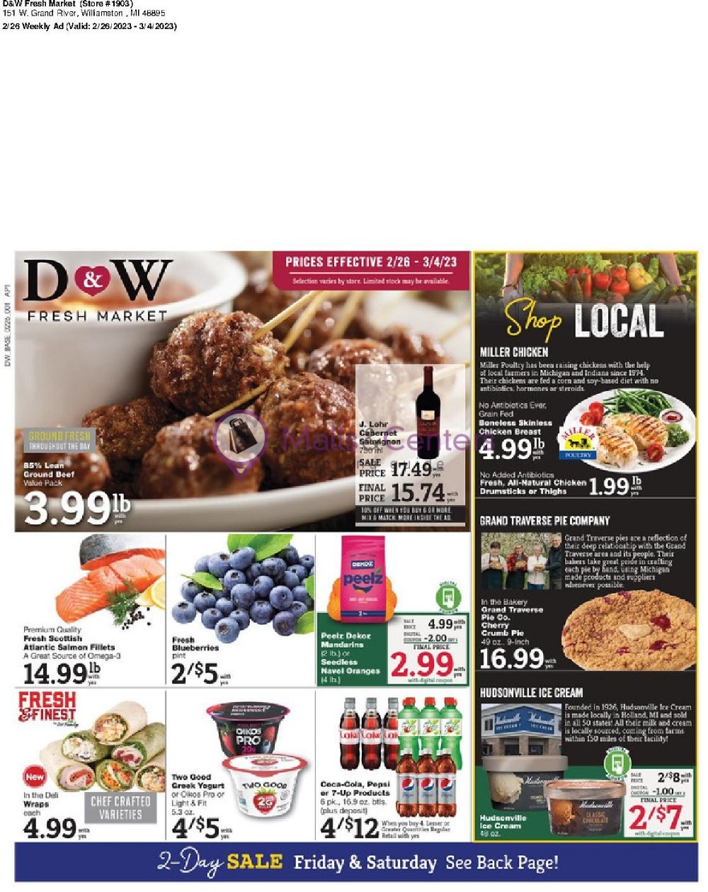 D&W Fresh Market Weekly ad valid from 02/26/2023 to 03/03/2023 MallsCenters