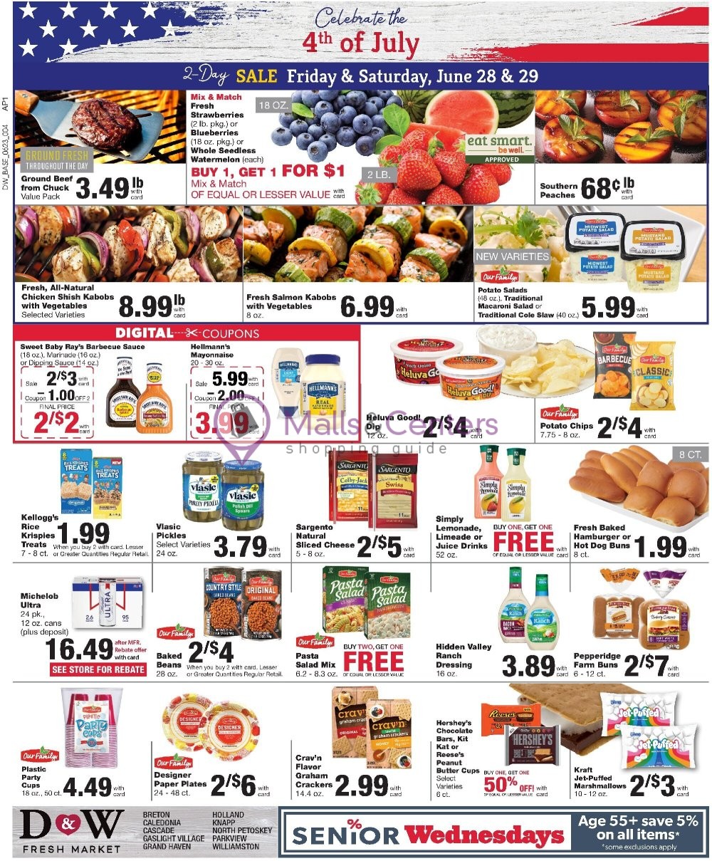 Weekly ad for D&W Fresh Market valid: 06/23/2024 - 06/29/2024, page 2