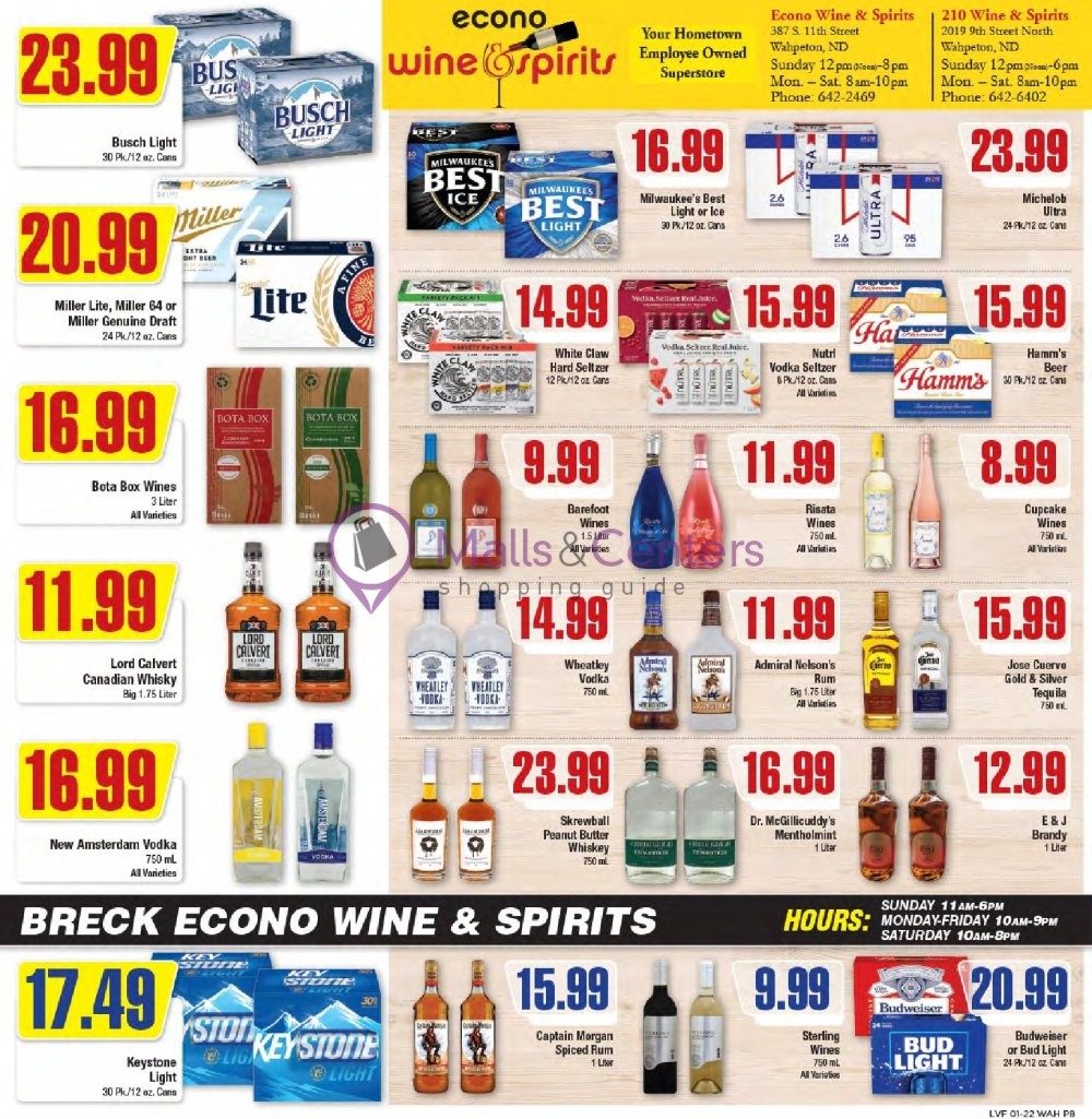 EconoFoods Weekly ad valid from 01/22/2023 to 01/28/2023 MallsCenters