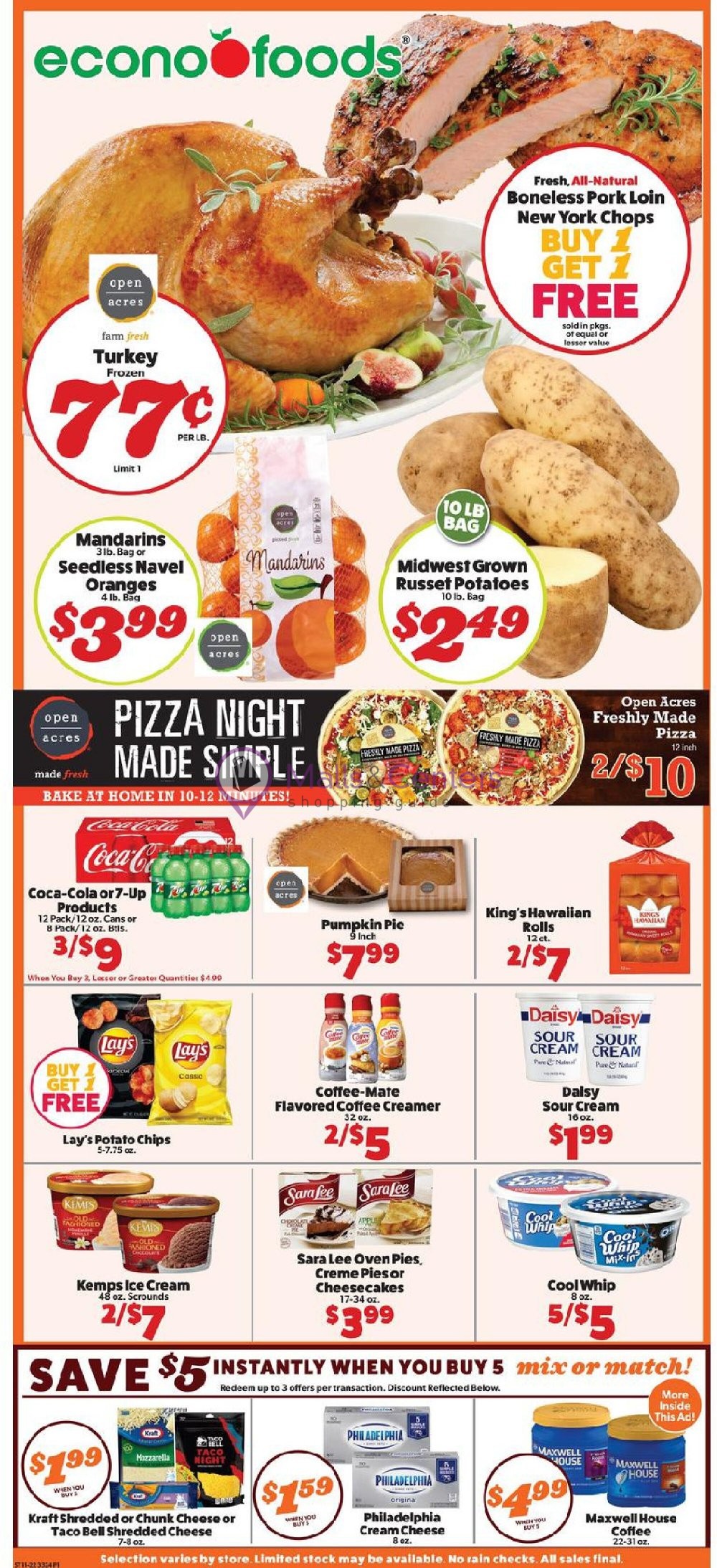 EconoFoods Weekly ad valid from 11/22/2020 to 11/28/2020 MallsCenters