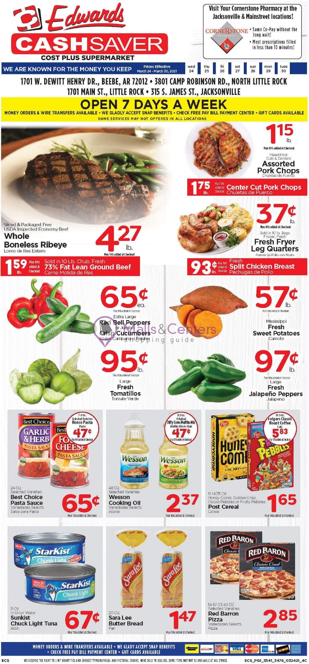 Edwards Cash Saver Weekly Ad sales flyers specials MallsCenters