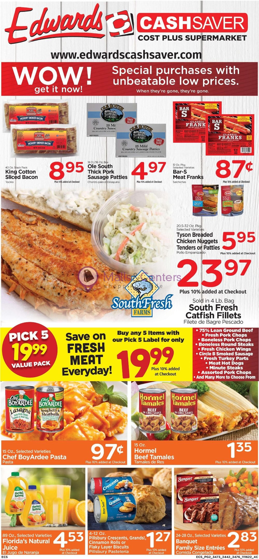 Edwards Cash Saver Weekly ad valid from 11/30/2022 to 12/06/2022