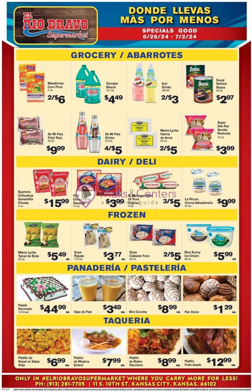 Weekly ad for El Rio Bravo Supermarket valid: 06/26/2024 - 07/02/2024, page 2