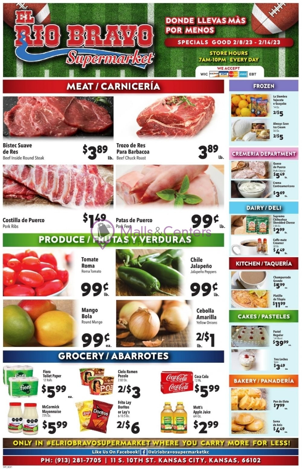 El Rio Bravo Supermarket Weekly ad valid from 02/08/2023 to 02/14/2023
