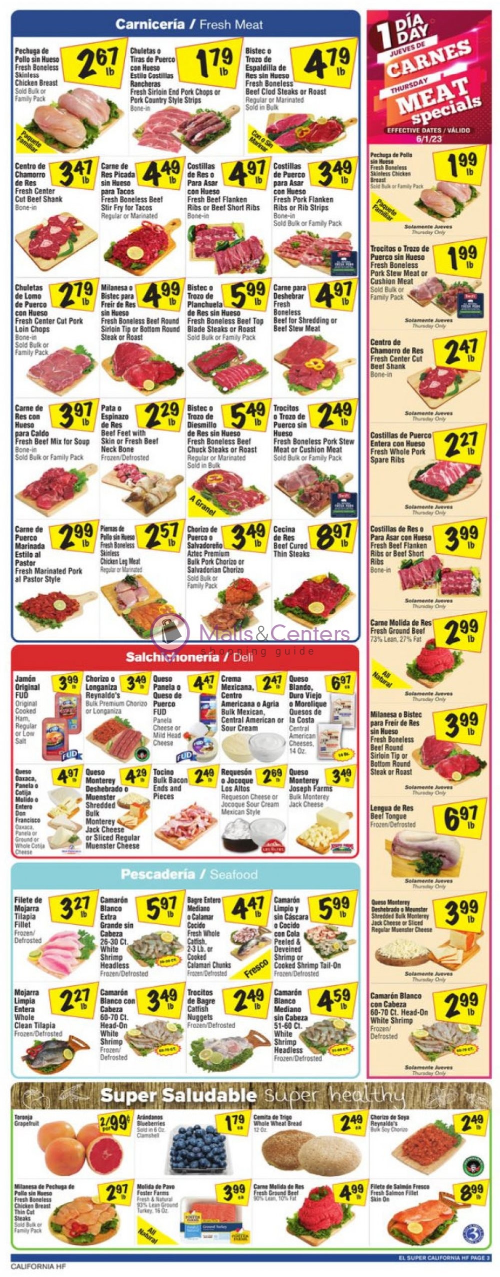 El Super Weekly ad valid from 05/31/2023 to 06/06/2023 MallsCenters