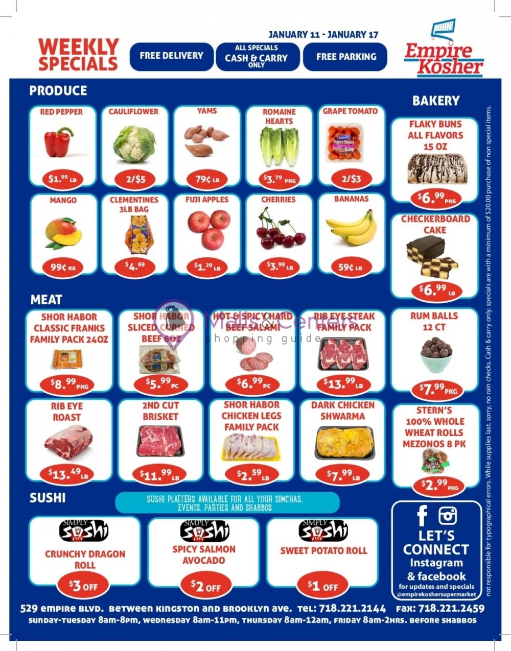 Empire Kosher Supermarket Weekly ad valid from 01/11/2023 to 01/17/2023 MallsCenters