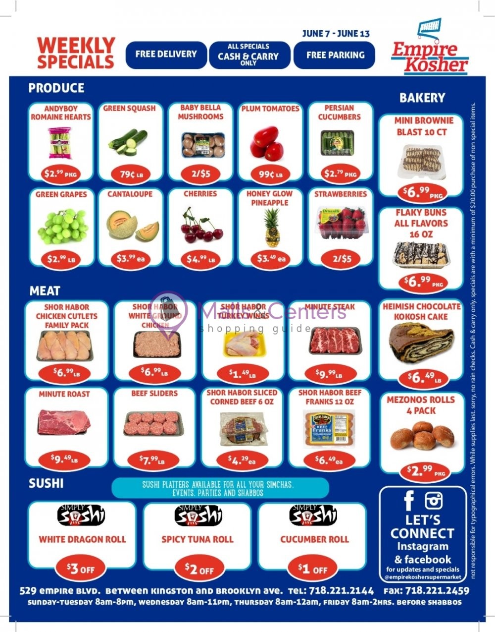 Empire Kosher Supermarket Weekly ad valid from 06/07/2023 to 06/13/2023 MallsCenters