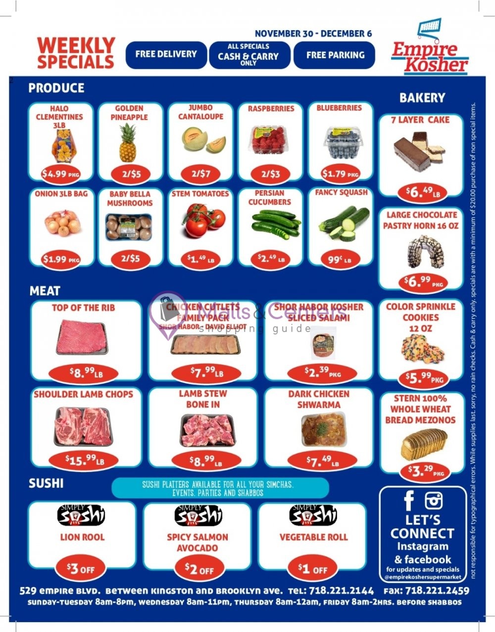 Empire Kosher Supermarket Weekly ad valid from 11/30/2022 to 12/06/2022 MallsCenters