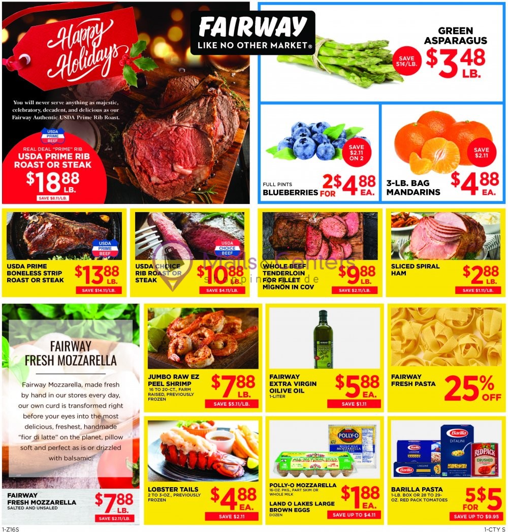Fairway Market Weekly ad valid from 12/18/2020 to 12/24/2020 - MallsCenters