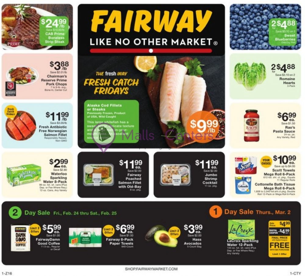 Fairway Market Weekly ad valid from 02/24/2023 to 03/02/2023 - MallsCenters