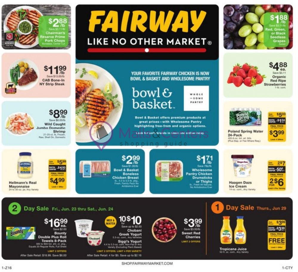 Fairway Market Weekly ad valid from 06/23/2023 to 06/29/2023 MallsCenters