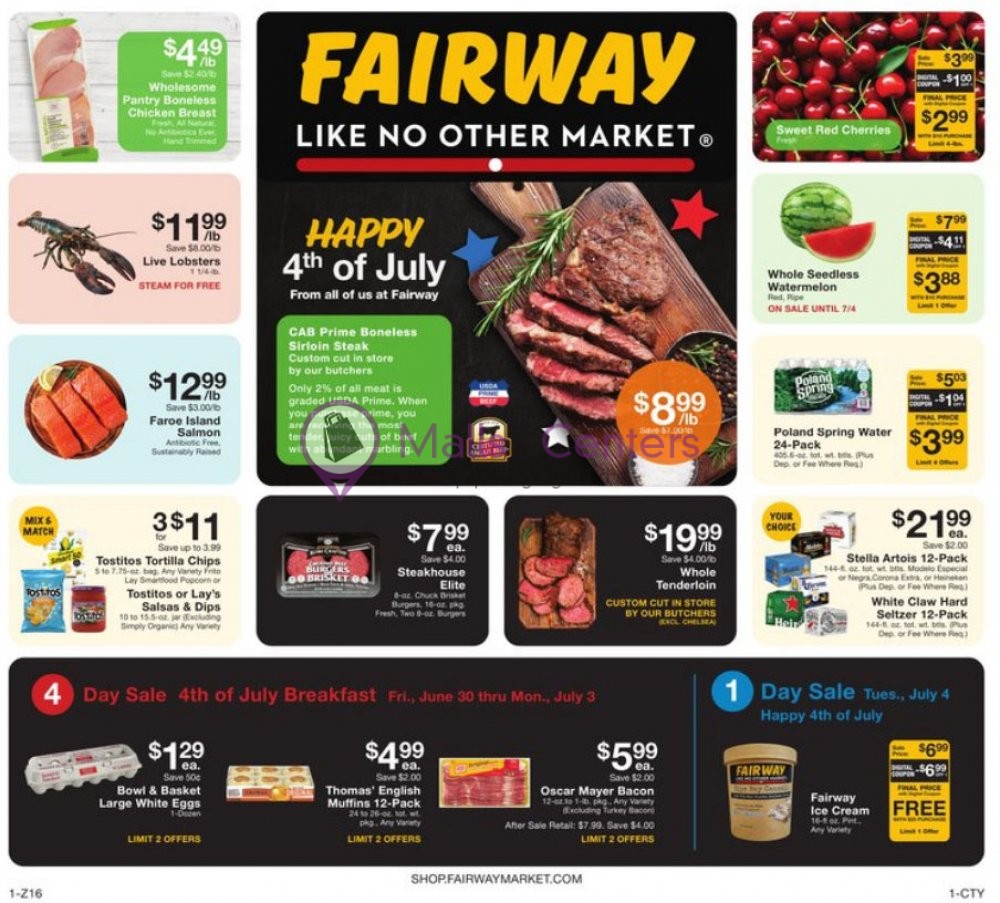 Fairway Market Weekly ad valid from 06/30/2023 to 07/06/2023 MallsCenters