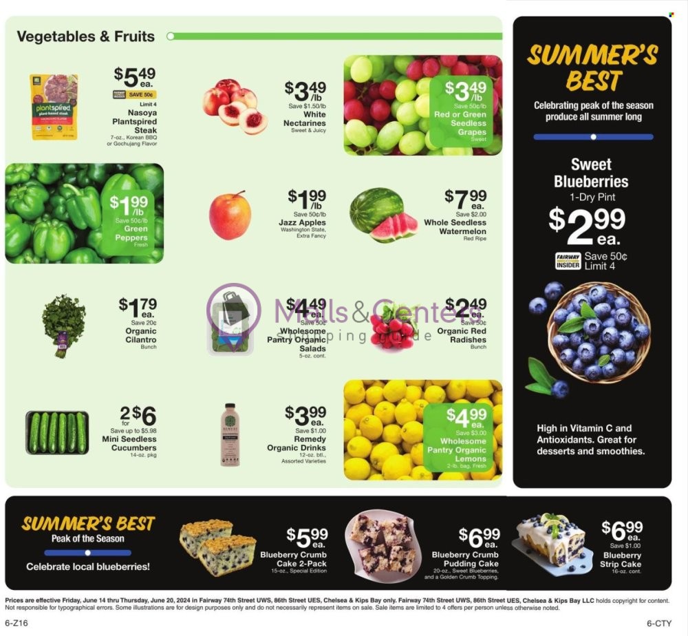 Weekly ad for Fairway Market valid: 06/14/2024 - 06/20/2024, page 6