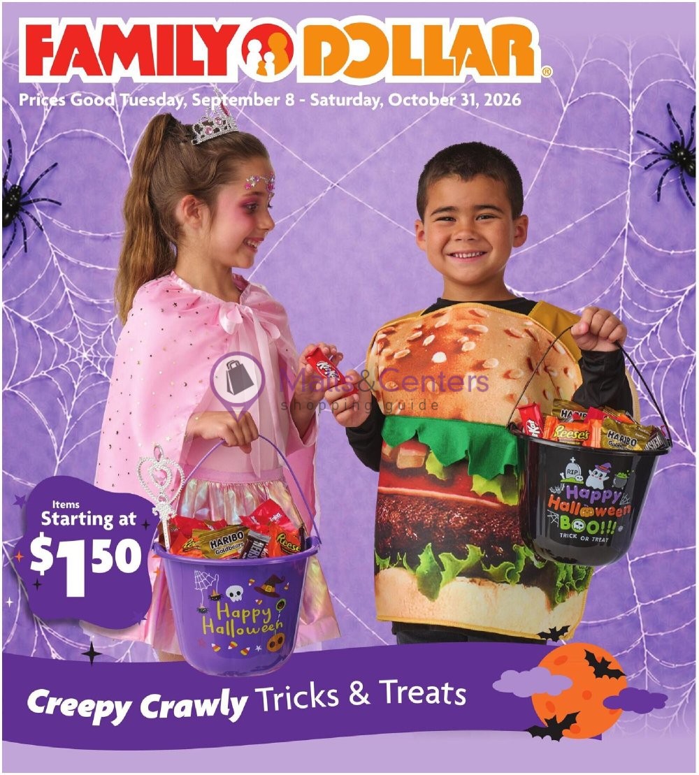 Weekly ad for Family Dollar valid: 09/08/2026 - 10/31/2026, page 1