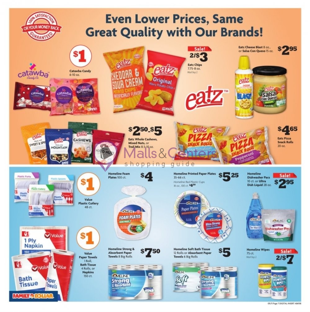 Family Dollar Weekly ad valid from 09/11/2022 to 09/17/2022 MallsCenters