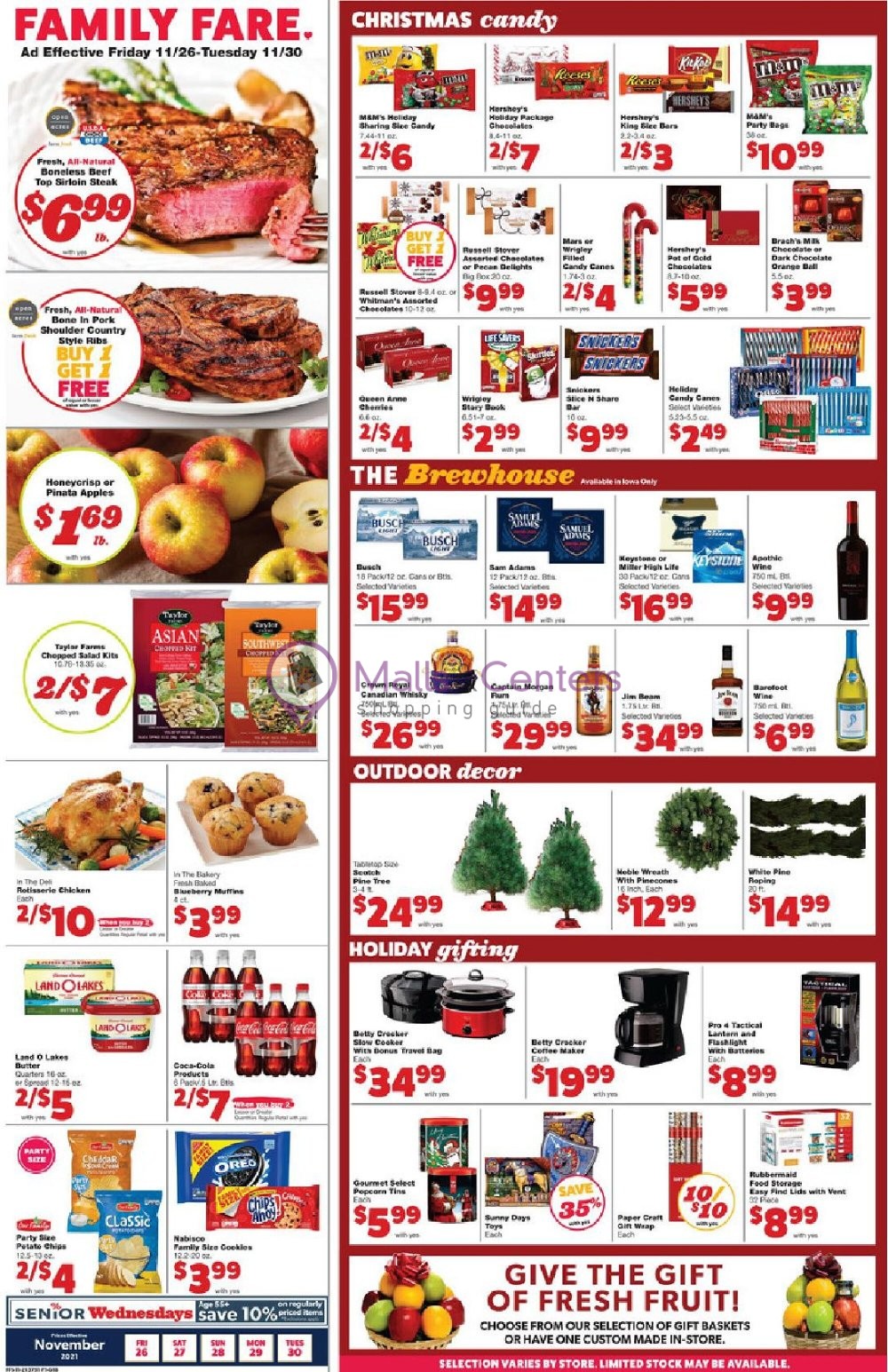 Family Fare Weekly ad valid from 11/26/2021 to 11/30/2021 MallsCenters