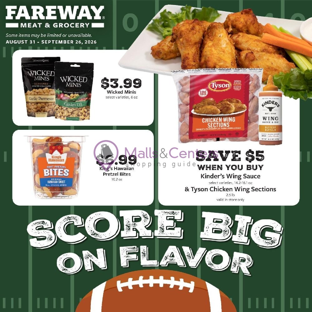 Weekly ad for Fareway valid: 08/31/2026 - 09/26/2026, page 1