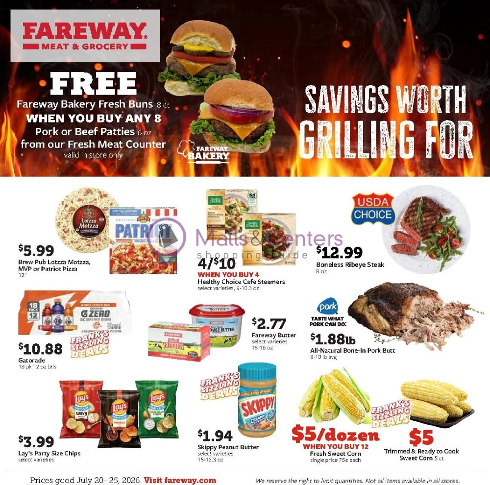Weekly ad for Fareway valid: 07/20/2026 - 07/25/2026, page 1
