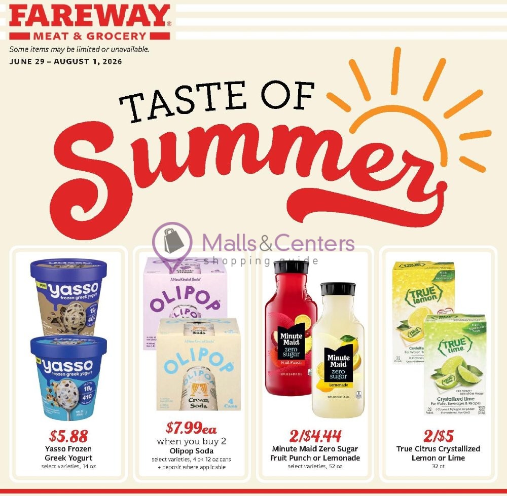 Weekly ad for Fareway valid: 06/29/2026 - 08/01/2026, page 1