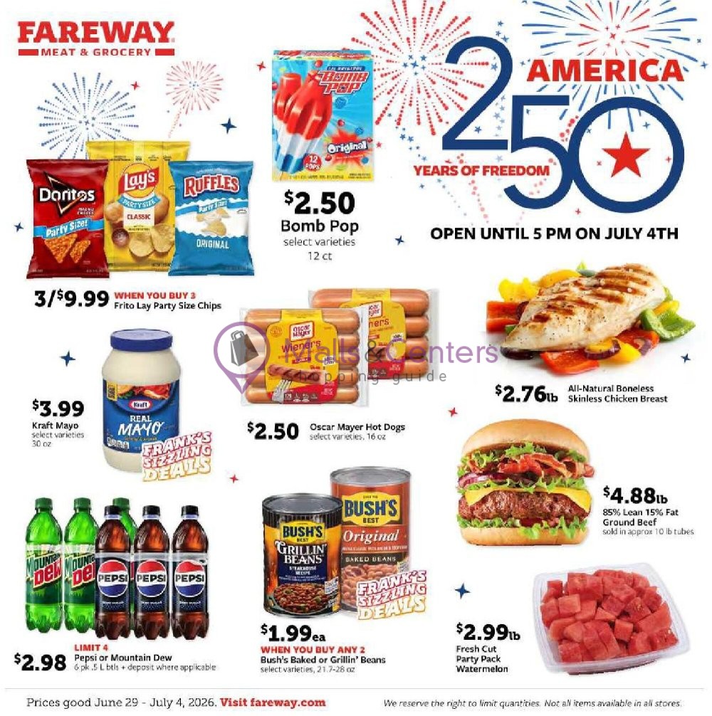 Weekly ad for Fareway valid: 06/29/2026 - 07/04/2026, page 1